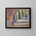 Onder de arcades - Ernst Schiess — ingelijst kunstwerk aan de muur