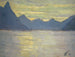 van Lugano meerzicht richting de bergen van Porlezza - Ernst Schiess — weergave van het kunstwerk
