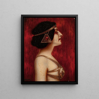 Ernst Seidl - Salome Woman in Profile in Oriental Jugendstil Costume.webp