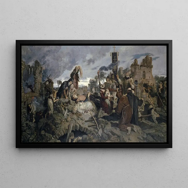 Ernst Stckelberg - The Earthquake In Basel In 1356.webp