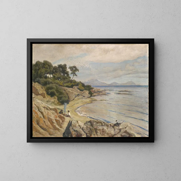 La lagune - Ernst Stückelberg — ingelijst kunstwerk aan de muur