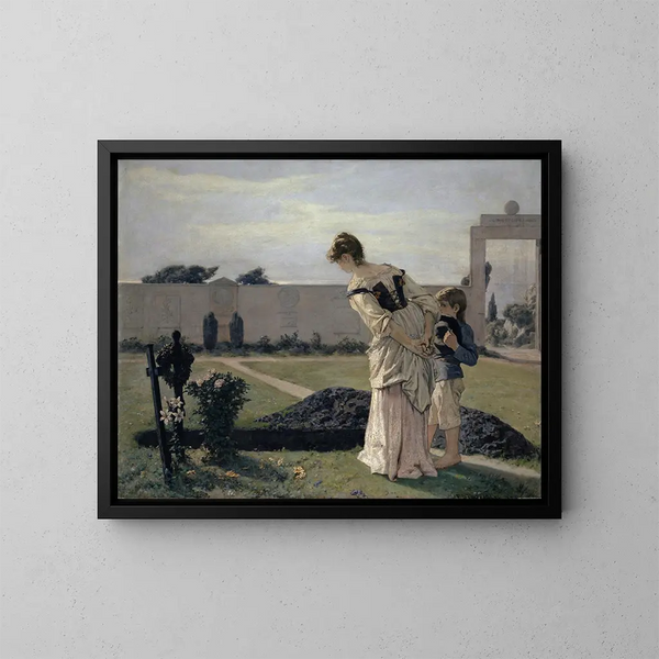 La Tombe - Ernst Stückelberg — ingelijst kunstwerk aan de muur