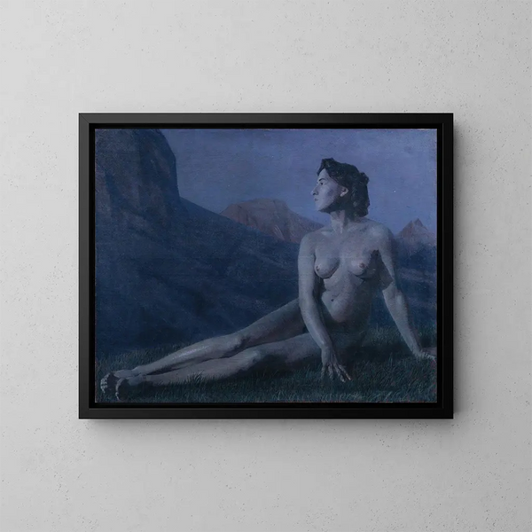 Nacht van de maan - Ernst Stöhr — ingelijst kunstwerk aan de muur
