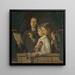 Thomas Franzsepp en Monika in het poppentheater Kasperle - Ernst Wrtenberger — ingelijst kunstwerk aan de muur