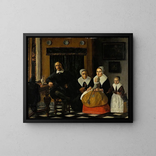 Esaias Boursse - Portrait of a family in an interior.webp