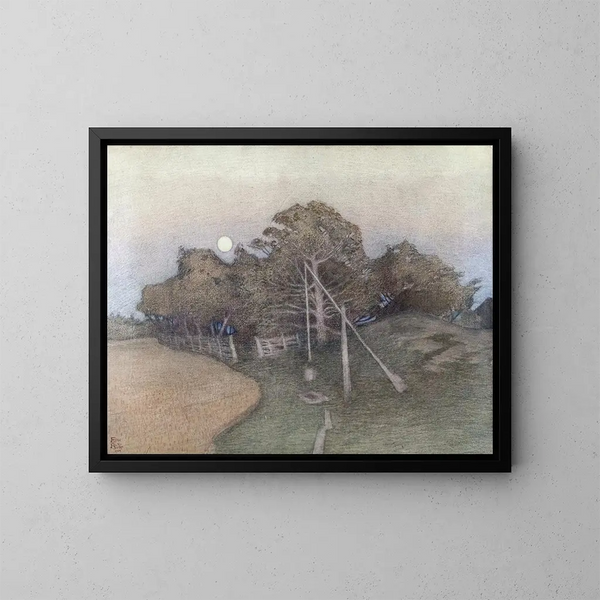Het verder dan de boerderij - Ester Almqvist — ingelijst kunstwerk aan de muur