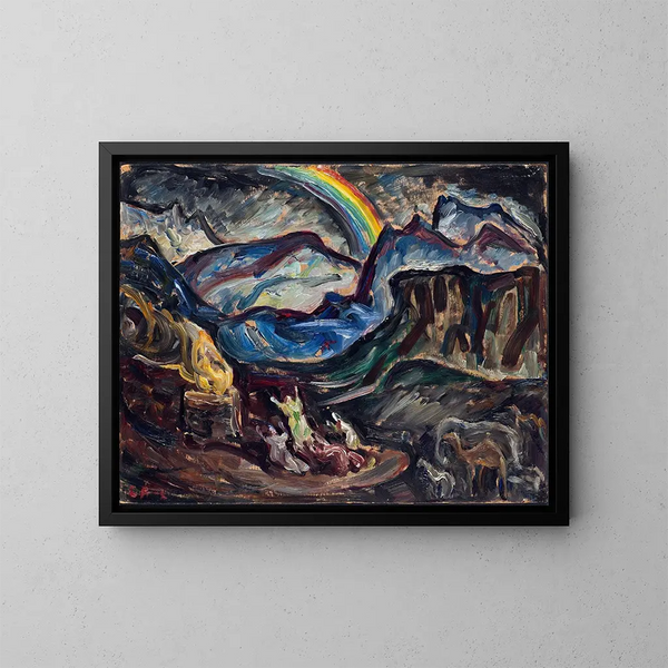 L'Offrande de remerciement de Noé - Ester Almqvist — ingelijst kunstwerk aan de muur