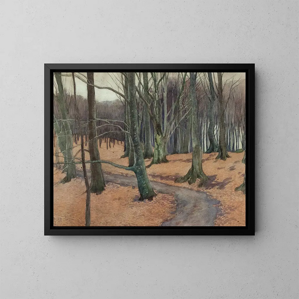 Jong beukenhout - Ester Almqvist — ingelijst kunstwerk aan de muur