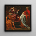 Esther voor koning Ahasveros, Esther 5 12 918 - Duitse school — ingelijst kunstwerk aan de muur