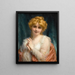 A Beauty with Golden Hair - Étienne Adolphe Piot — framed artwork on a wall
