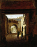 Cour d'une maison de roulage rue Saint-Denis dite cour Sainte-Catherine - Étienne Bouhot — artwork view