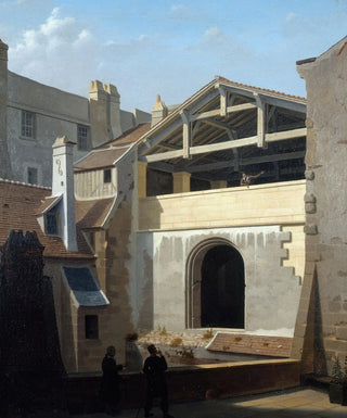 Etienne Bouhot - Vue des Thermes de Cluny prise de la rue de la Harpe.webp