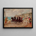 Scene of Parade in Rome - Ettore Forti — framed artwork on a wall