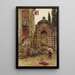 Life in a Roman Courtyard - Ettore Roesler Franz — framed artwork on a wall