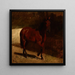 Study of a Chestnut Horse - Maksymilian Gierymski — framed artwork on a wall
