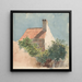 Studie van een bakstenen huis - Hendrik van der Burgh — ingelijst kunstwerk aan de muur