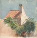 Studie van een bakstenen huis - Hendrik van der Burgh — weergave van het kunstwerk
