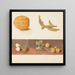Study of fruits and vegetables - Johanna Fosie — framed artwork on a wall