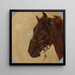 Study of the Horse's Head - Maksymilian Gierymski — framed artwork on a wall