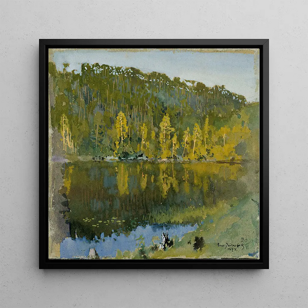 Étude de paysage de mare forestière - Eero Järnefelt