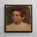 Studie van een portret van een jongen - Adolph Tidemand — ingelijst kunstwerk aan de muur