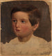 Studie van een portret van een jongen - Adolph Tidemand — weergave van het kunstwerk