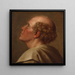 Studie van een portret van een monnik - Johan Ludvig Lund — ingelijst kunstwerk aan de muur