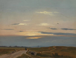 Landschap van de avond - Eugen Bracht — weergave van het kunstwerk