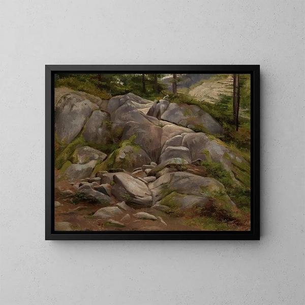 Wandelpad naar Menzenschwand - Eugen Bracht — ingelijst kunstwerk aan de muur