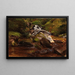 Hans Thoma at the forest stream - Eugen Bracht — framed artwork on a wall