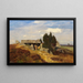 Tomb Megalith in the Moorland - Eugen Bracht — framed artwork on a wall