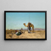 Repos dans le désert syrien - Eugen Bracht — framed artwork on a wall