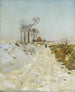 Route creuse en hiver - Eugen Jettel — weergave van het kunstwerk