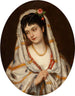 Een jonge Italiaanse schoonheid - Eugen von Blaas — weergave van het kunstwerk