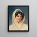 Portret van een jonge vrouw met sluier - Eugen von Blaas — ingelijst kunstwerk aan de muur