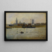 Boten in de haven - Eugène Chigot — ingelijst kunstwerk aan de muur