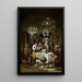 L: Allégorisch Kunstdruk Caprice L'Avarice - Eugenio Lucas Velázquez — ingelijst kunstwerk aan de muur