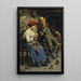 He loves me, he doesn't love me - Eugenio Zampighi — framed artwork on a wall