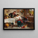 La chiacchiera - Eugenio Zampighi — framed artwork on a wall