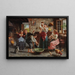 The baby's bath - Eugenio Zampighi — framed artwork on a wall