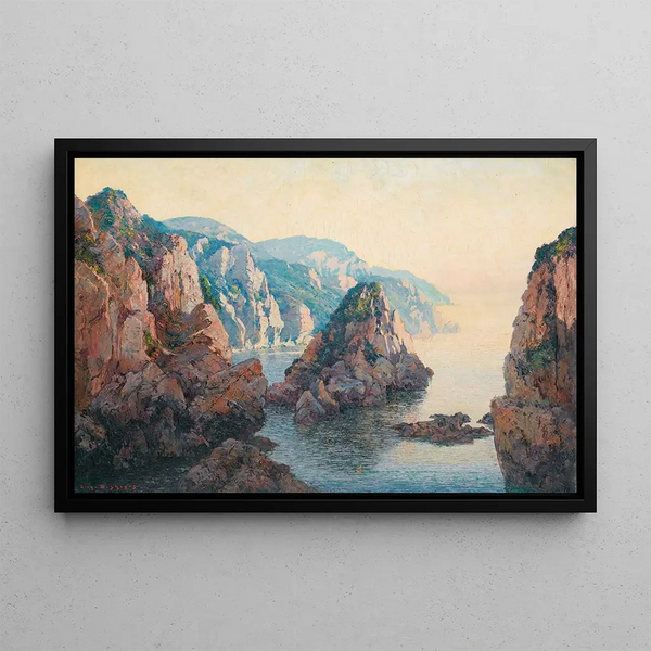 EugneFranoisAdolphe Deshayes - Calanques Near Bougie In Algeria.webp