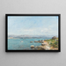 Antibes, la baie - Eugène Boudin — framed artwork on a wall