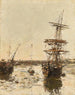 Voorhaven van Trouville - Eugène Boudin — weergave van het kunstwerk