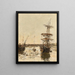 Voorhaven van Trouville - Eugène Boudin — ingelijst kunstwerk aan de muur
