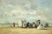 Strandscène - Eugène Boudin — weergave van het kunstwerk