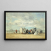 Strandscène - Eugène Boudin — ingelijst kunstwerk aan de muur