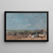 Strandscène in Trouville - Eugène Boudin — ingelijst kunstwerk aan de muur