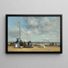 Strand bij Trouville - Eugène Boudin — ingelijst kunstwerk aan de muur