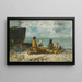 Berck, het strand - Eugène Boudin — ingelijst kunstwerk aan de muur
