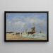 Berck L'appareillage des barques - Eugène Boudin — ingelijst kunstwerk aan de muur